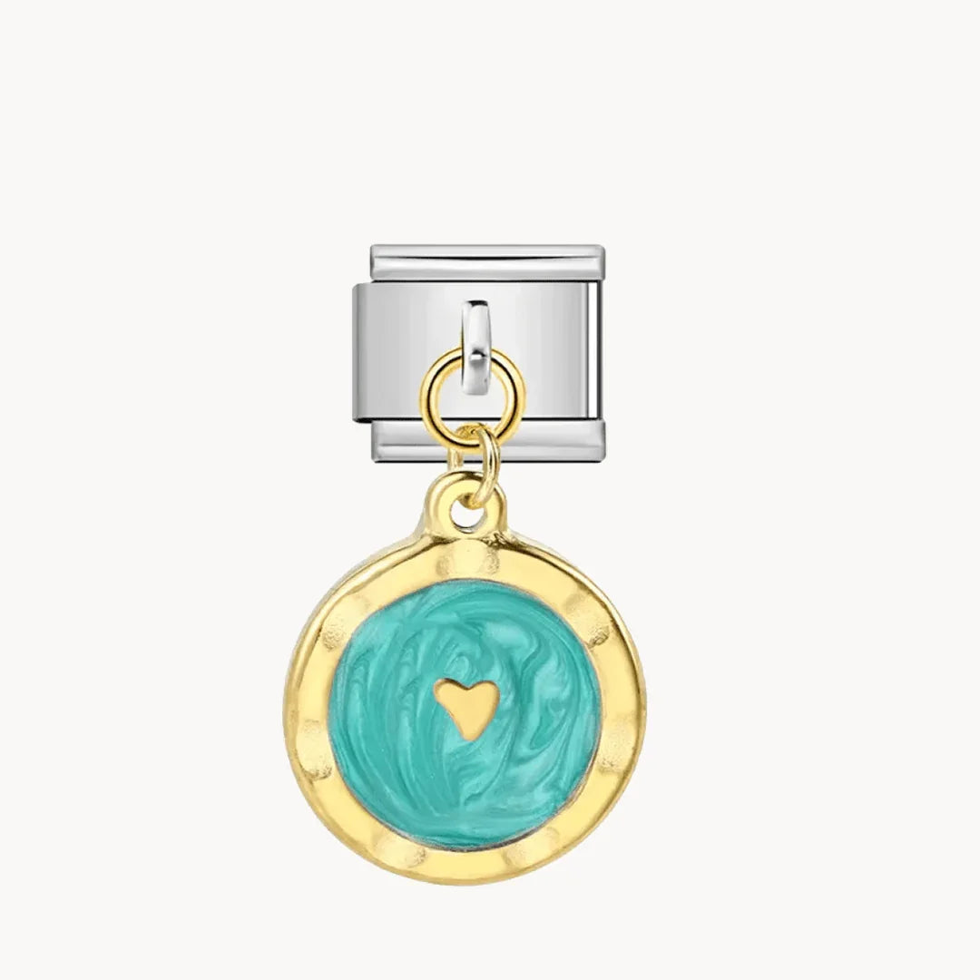 Pendentif Cœur Marbré (3 couleurs)