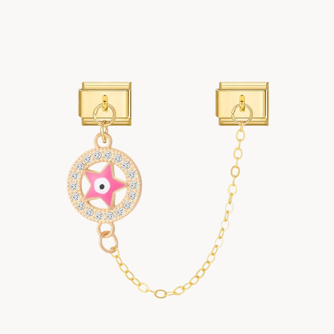CHAINE ETOILE ROSE