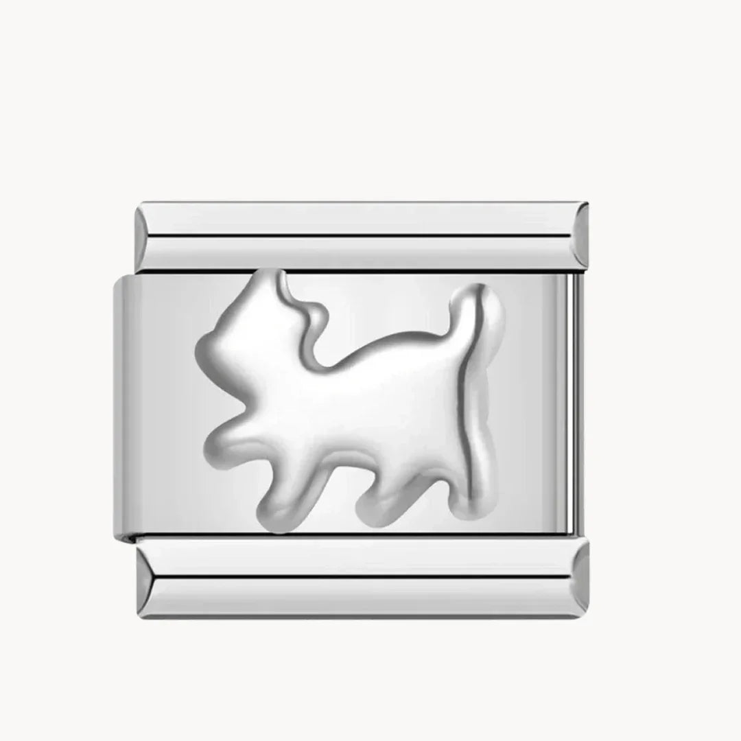 Chat argenté - Italian Charms France