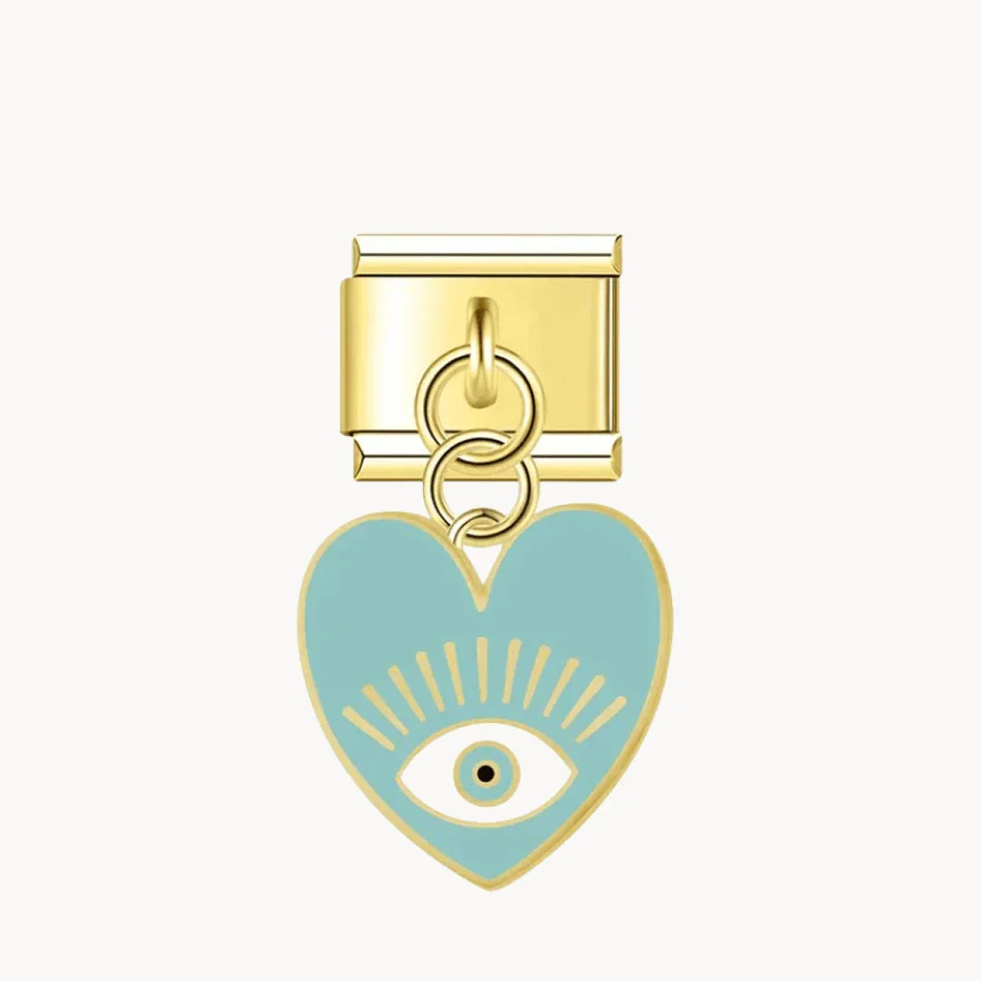 Pendentif cœur avec œil