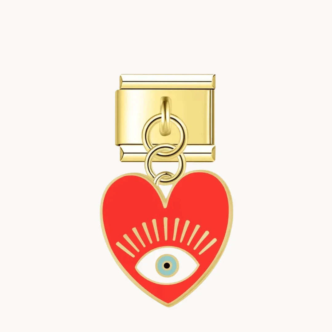 Pendentif cœur avec œil