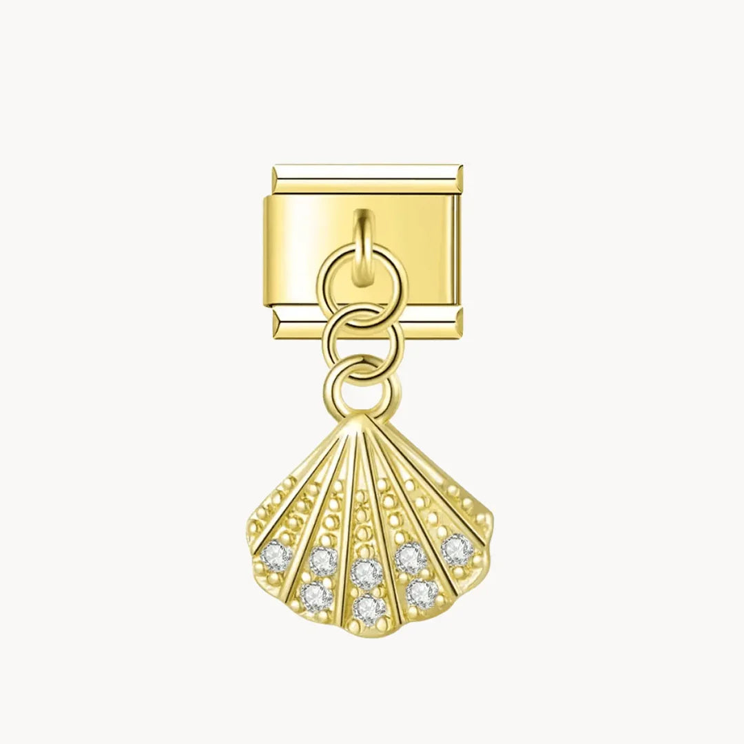 Pendentif coquillage brillant - Italian Charms France