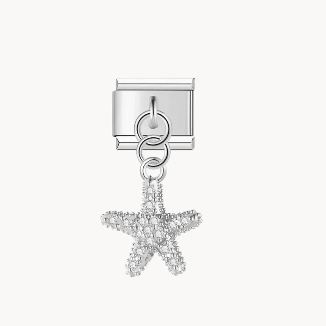 Pendentif étoile de mer brillant - Italian Charms France