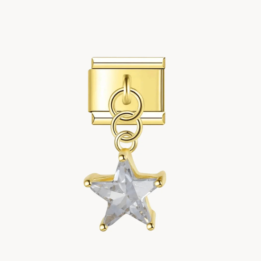 Pendentif étoile dorée - Italian Charms France