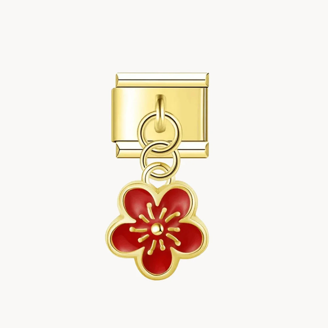 Pendentif fleur (3 couleurs) - Italian Charms France