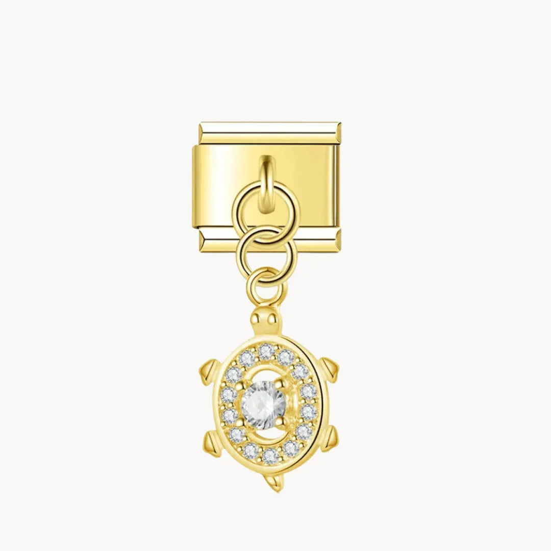 Pendentif tortue dorée